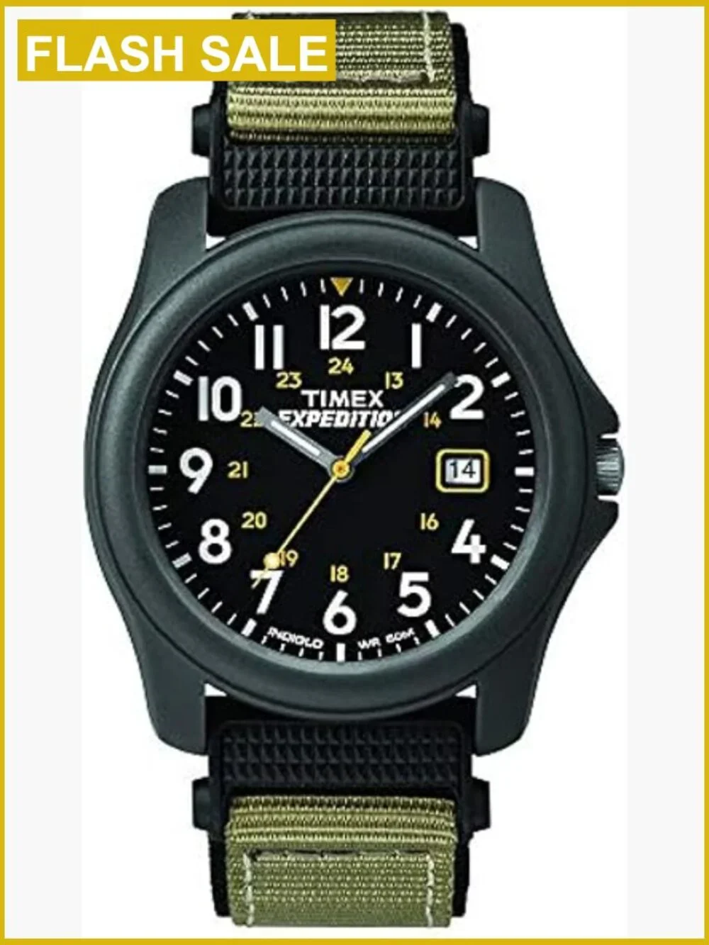 Mens Expedition Camper 38mm Analog Quartz Watch with Indiglo